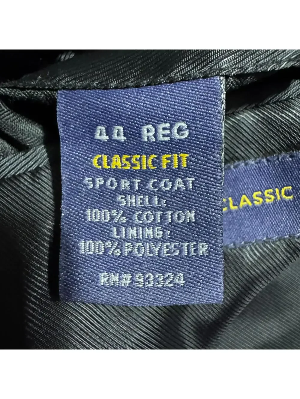 Stafford Men's Black Corduroy Suit Jacket Sport Coat with Elbow Patches 44R EUC